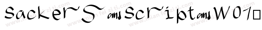Sackers Script W01字体转换